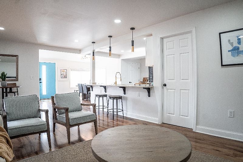 open concept living room
