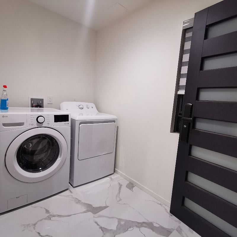 House has washing machine, and dryer for long stays!