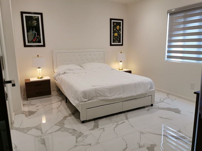 Bed room # 2  is large, it has a queen size bed, table, chair, and nightstand lamps with USB plug for phone chargers, Built-in closet, and the Wi-Fi signal is excellent. 