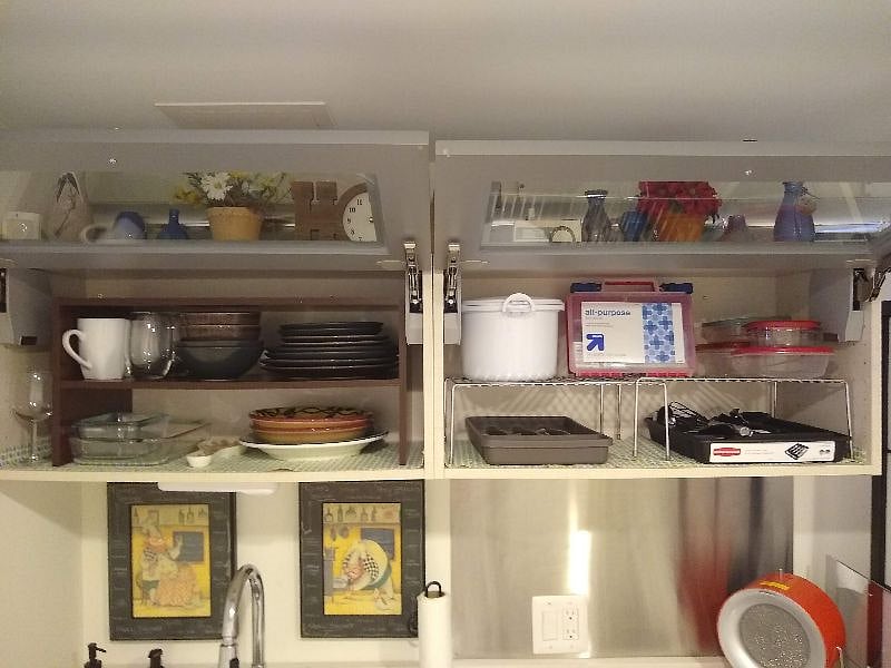 Fully equipped cupboards