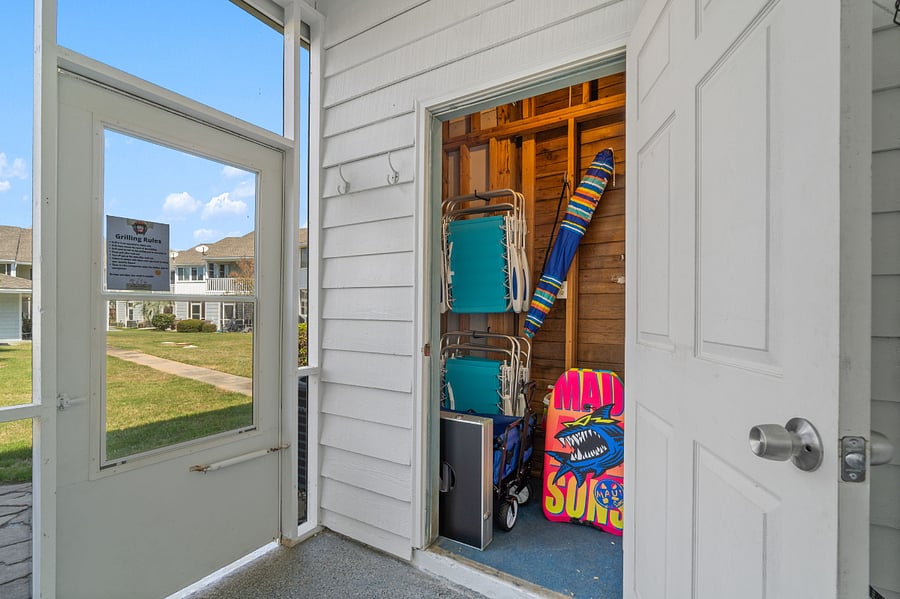 Complimentary beach wagon, chairs, and some beach gear. Please note, we do not provide beach umbrellas