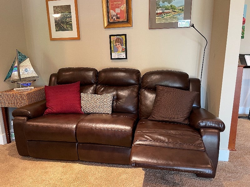 Leather couch