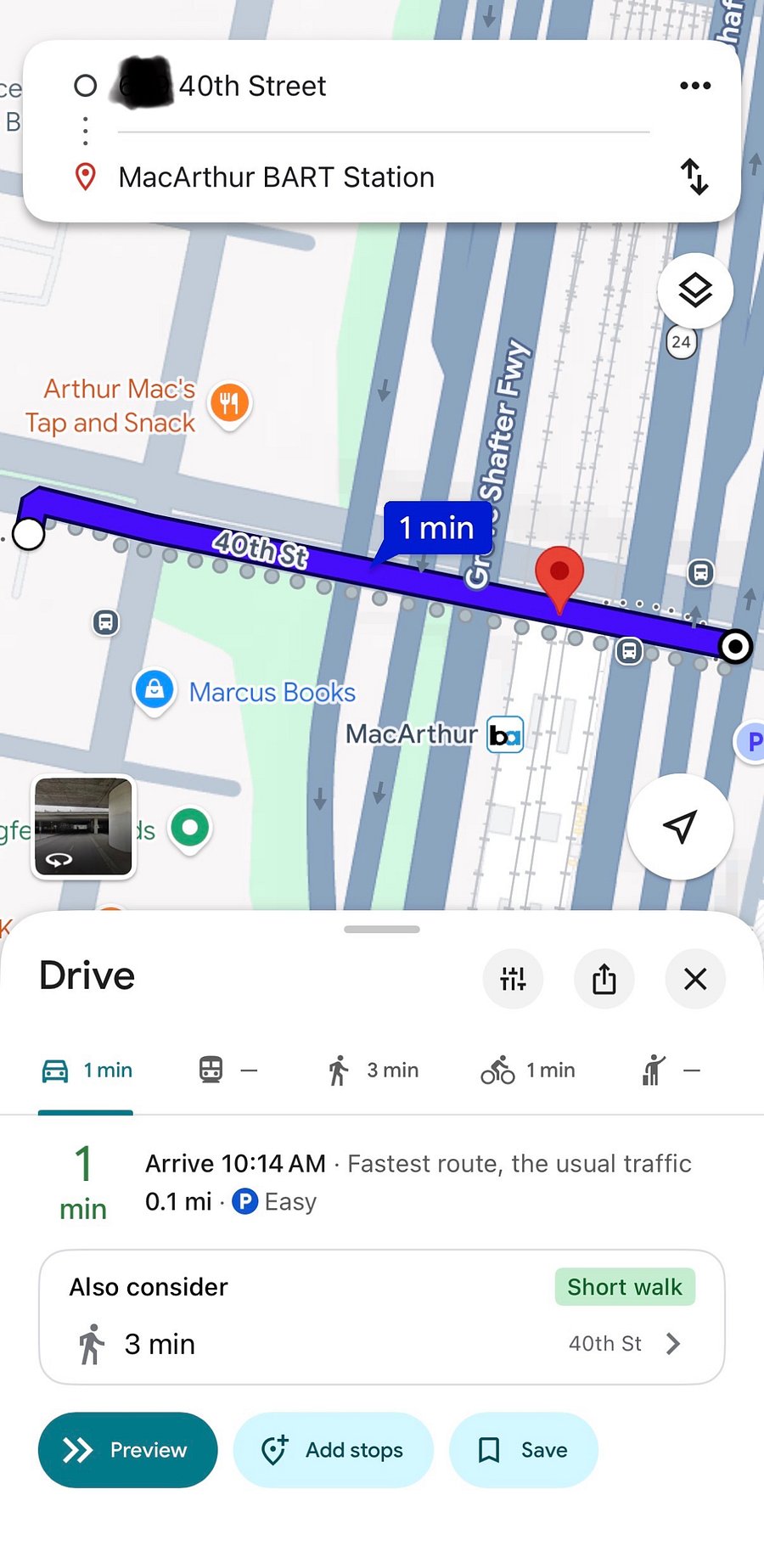 4-minute walk to MacArthur BART station for easy access to San Francisco, Berkeley, and surrounding cities!