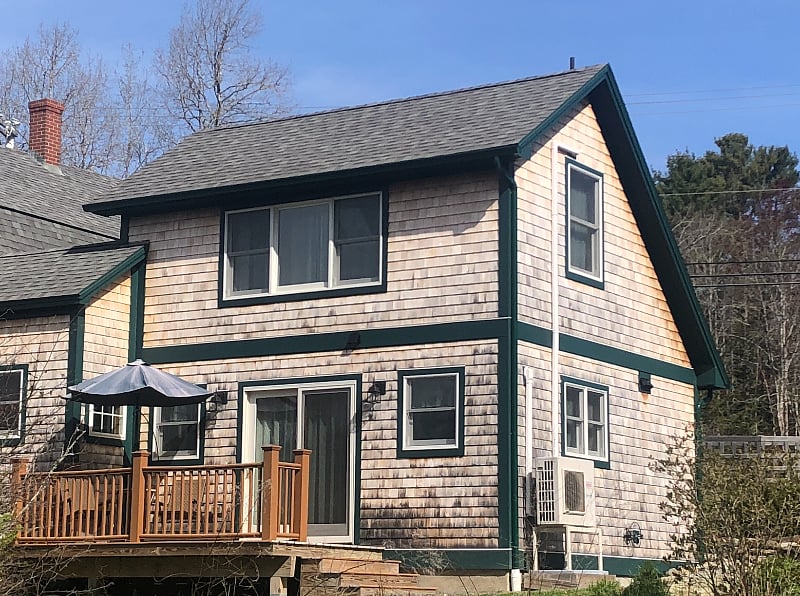 Exterior from backyard perspective