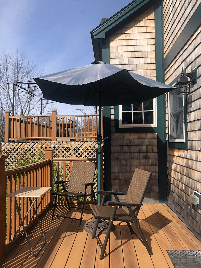 Private outdoor patio