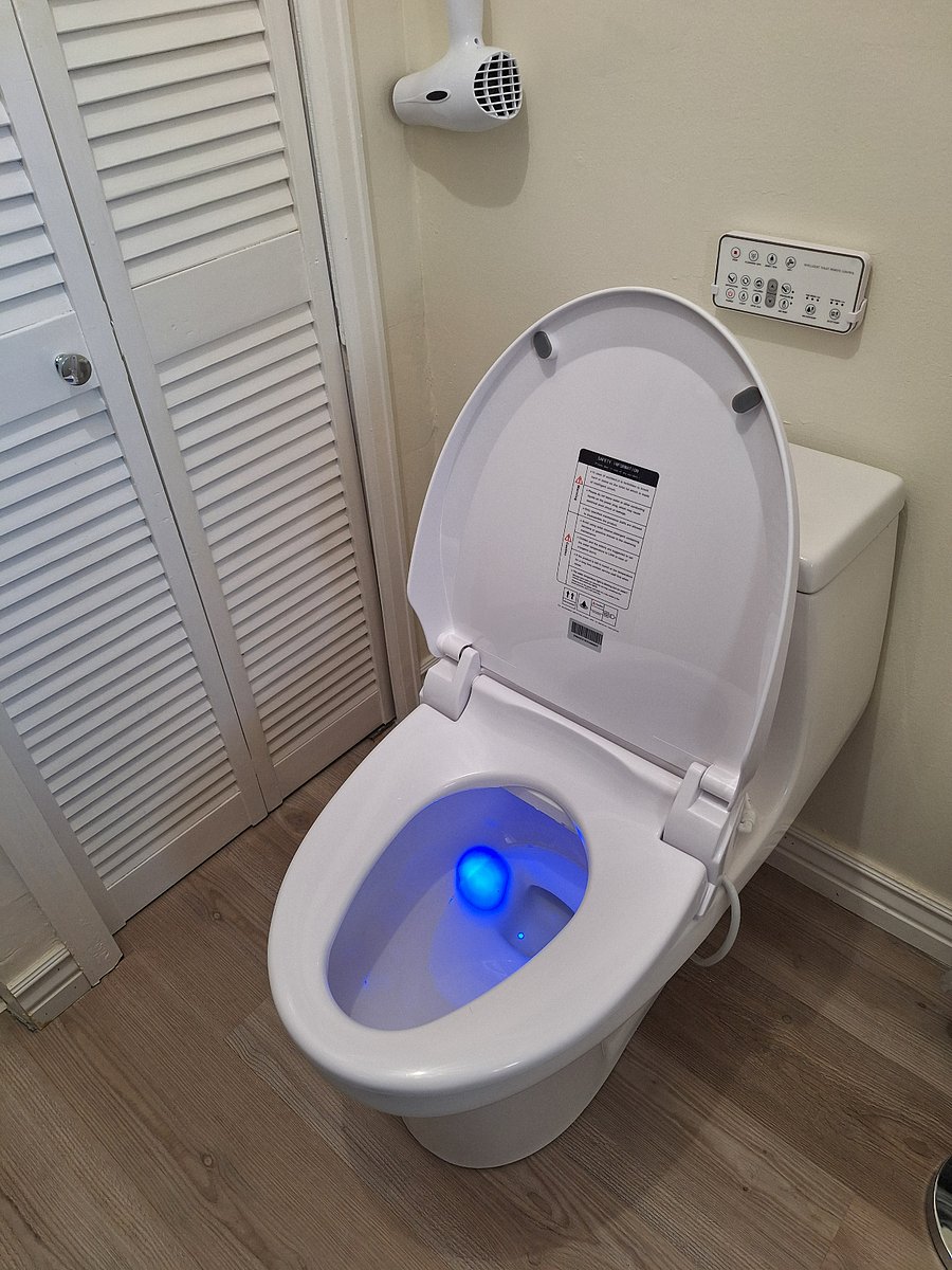 bidet toilet with lights