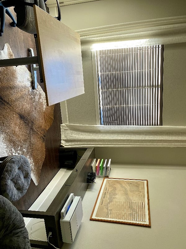 "Flex Room" next to the bedroom can be used as an office, meditation or other space.