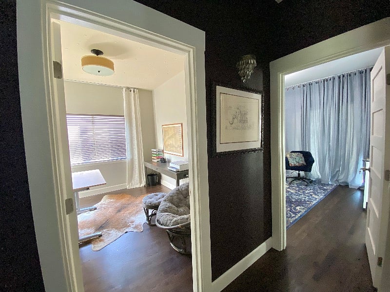 View showing the two private rooms that are next to each other