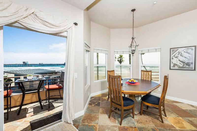 Dining Area Windows Ocean View