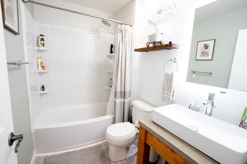 Private remodeled Bathroom inside the bedroom. 