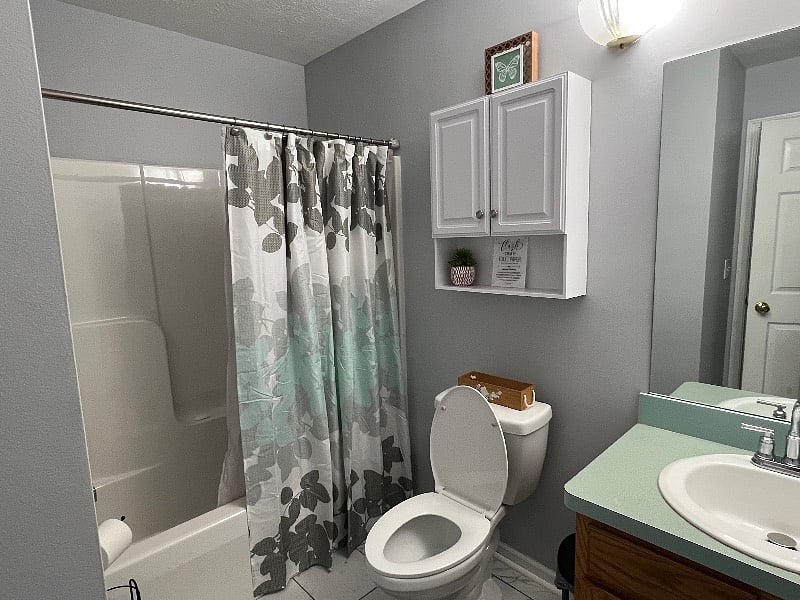 Dedicated guest bathroom