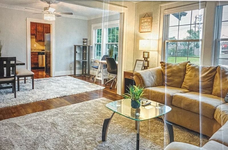 Living Room and Dining Room w/computer Work Station