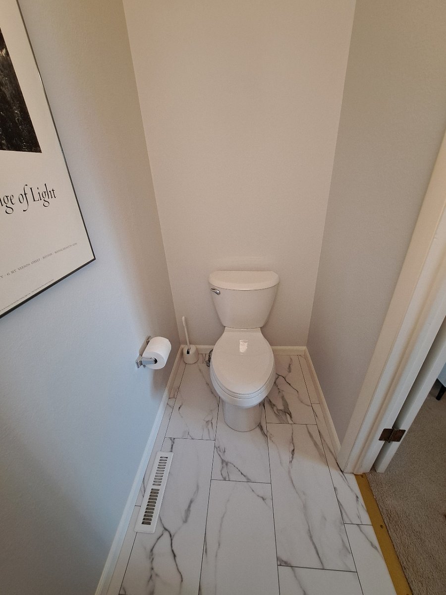 Upstairs half bath attached to Bedroom 1 (Updated Sep. 2025)