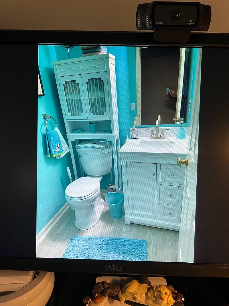 downstairs powder room