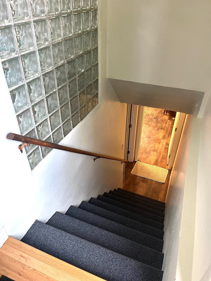 Downstairs to unit. 