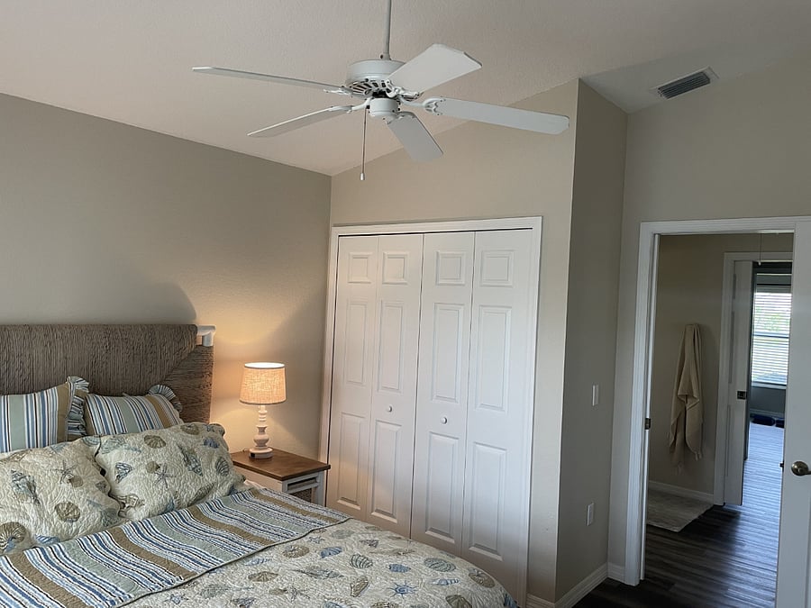 Nice size closet inside guest room.