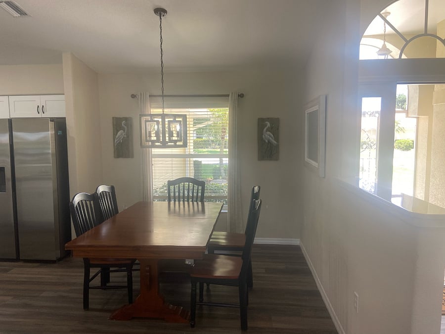 Inside Dining room right off the Kitchen.