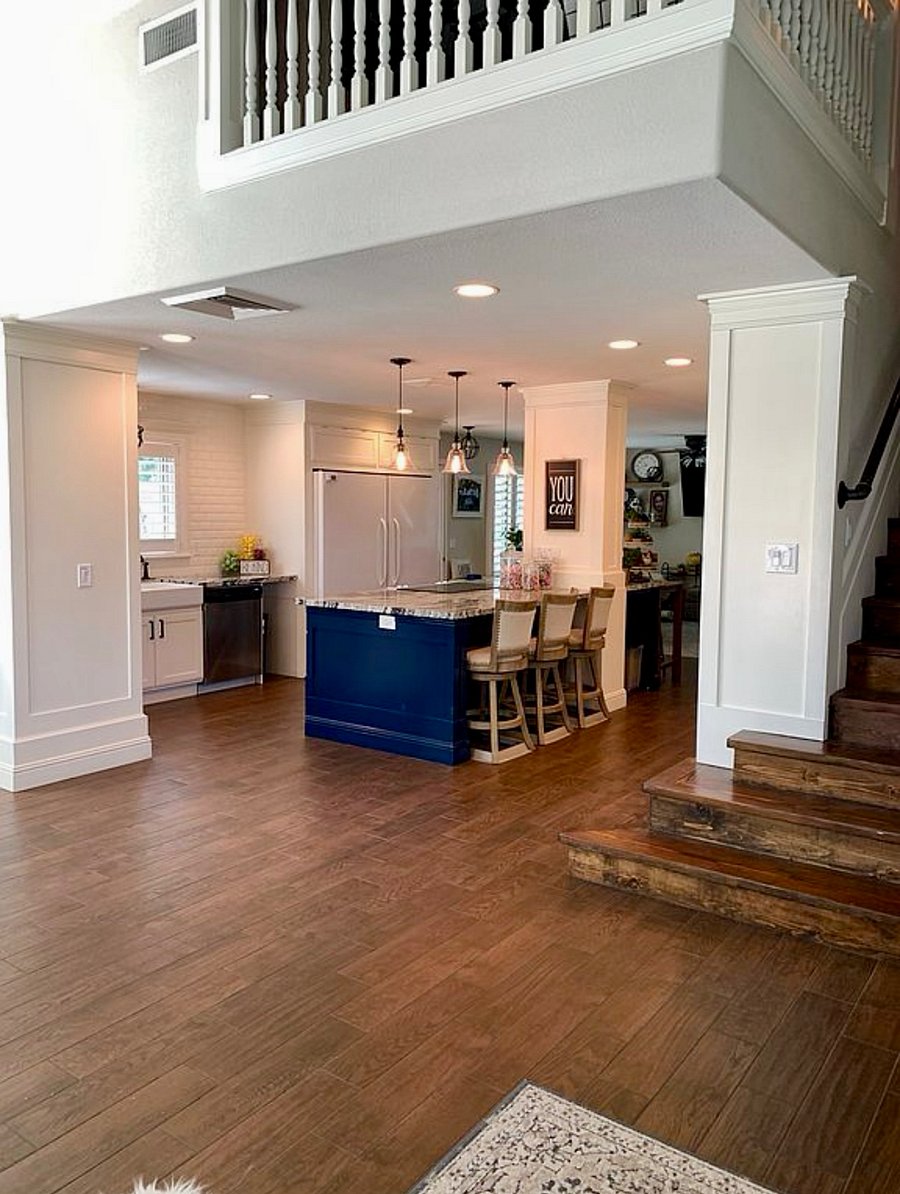 Open concept kitchen