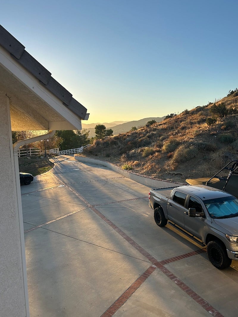 View that overlooks your parking.