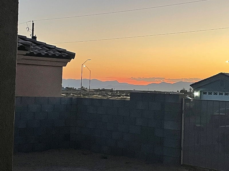 Gated backyard with Mountain View