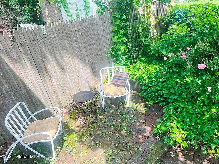 Yard and sitting area