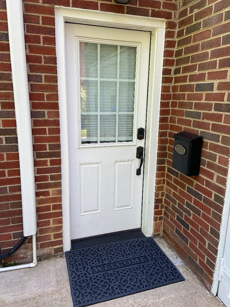 Private entrance with mailbox for your deliveries, and keypad door lock with your own private code!
