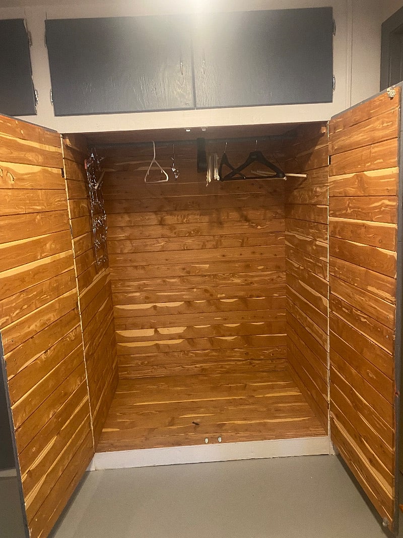 Cedar closet