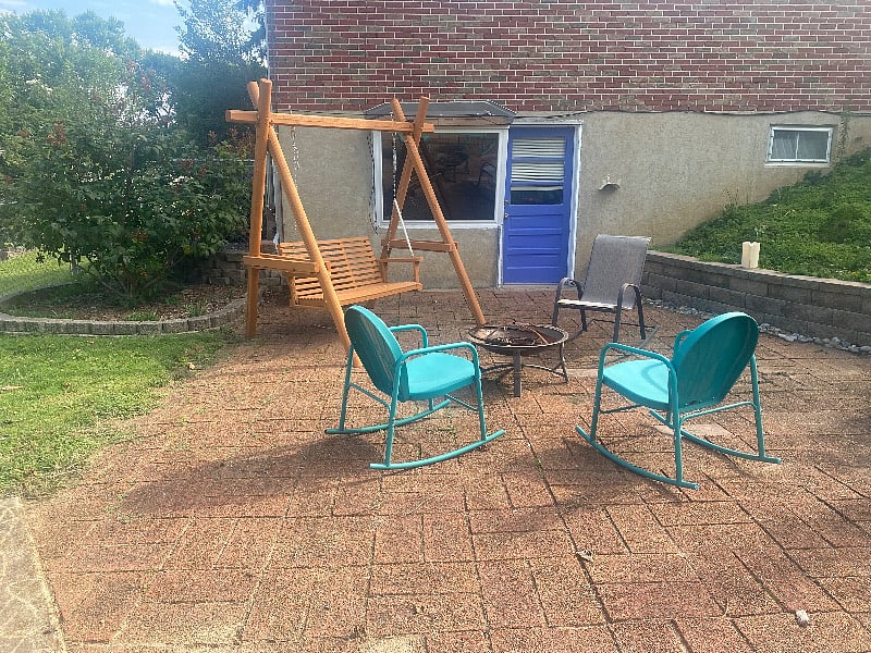 Patio and entrance