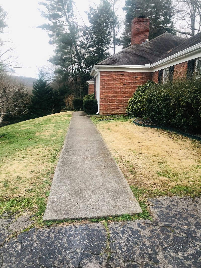 Side walk leading to front entrance
