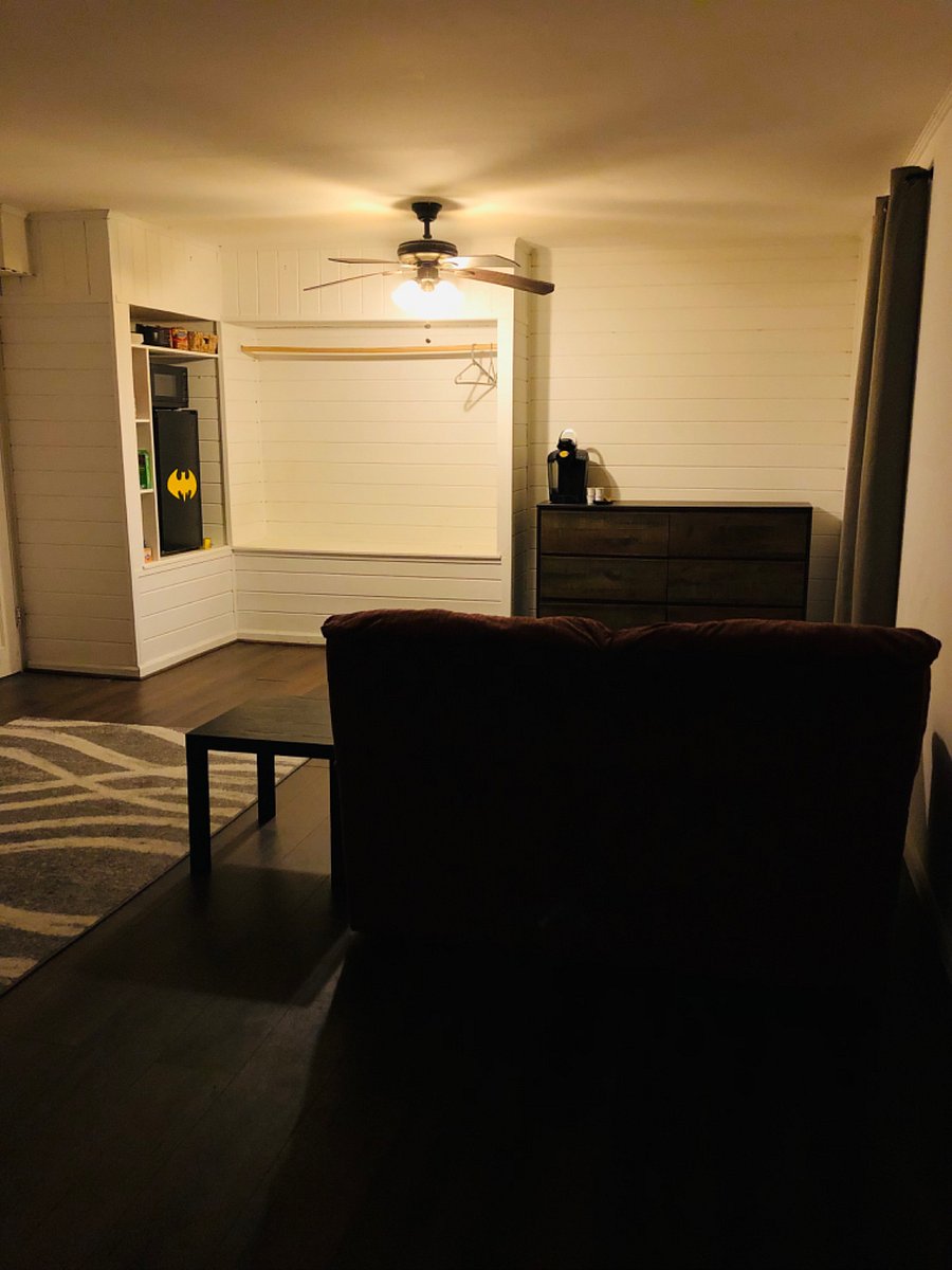 Downstairs studio 1000 sf sitting area section 