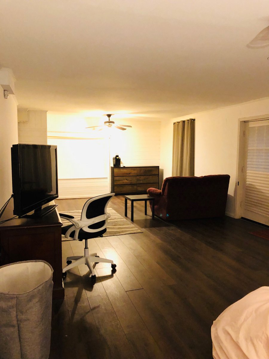 Downstairs studio 1000 sf has door leading to outside patio area