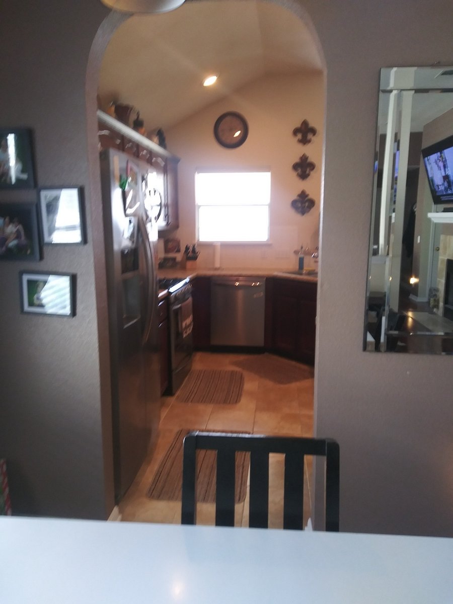 Kitchen view from dining area