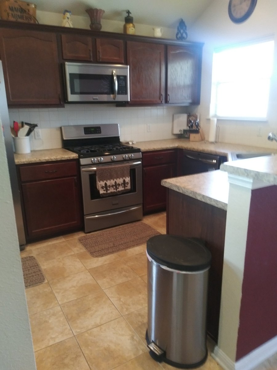 Kitchen with all stainless steel appliances