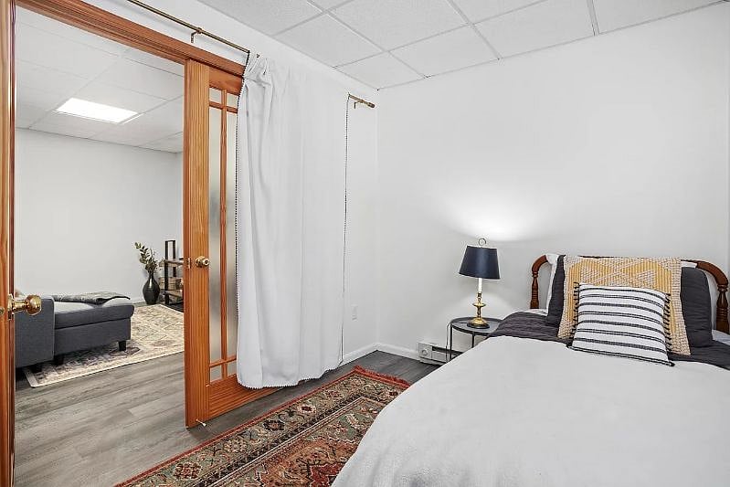 bedroom 1 - twin size bed, includes dresser and side table
