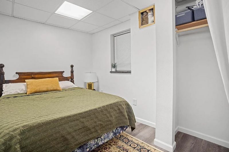 bedroom 2 - full size bed, closet and dresser included