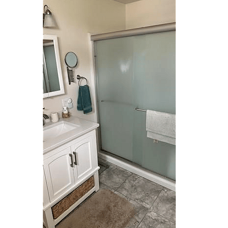 Bathroom - Shower, Sink and Toilet
