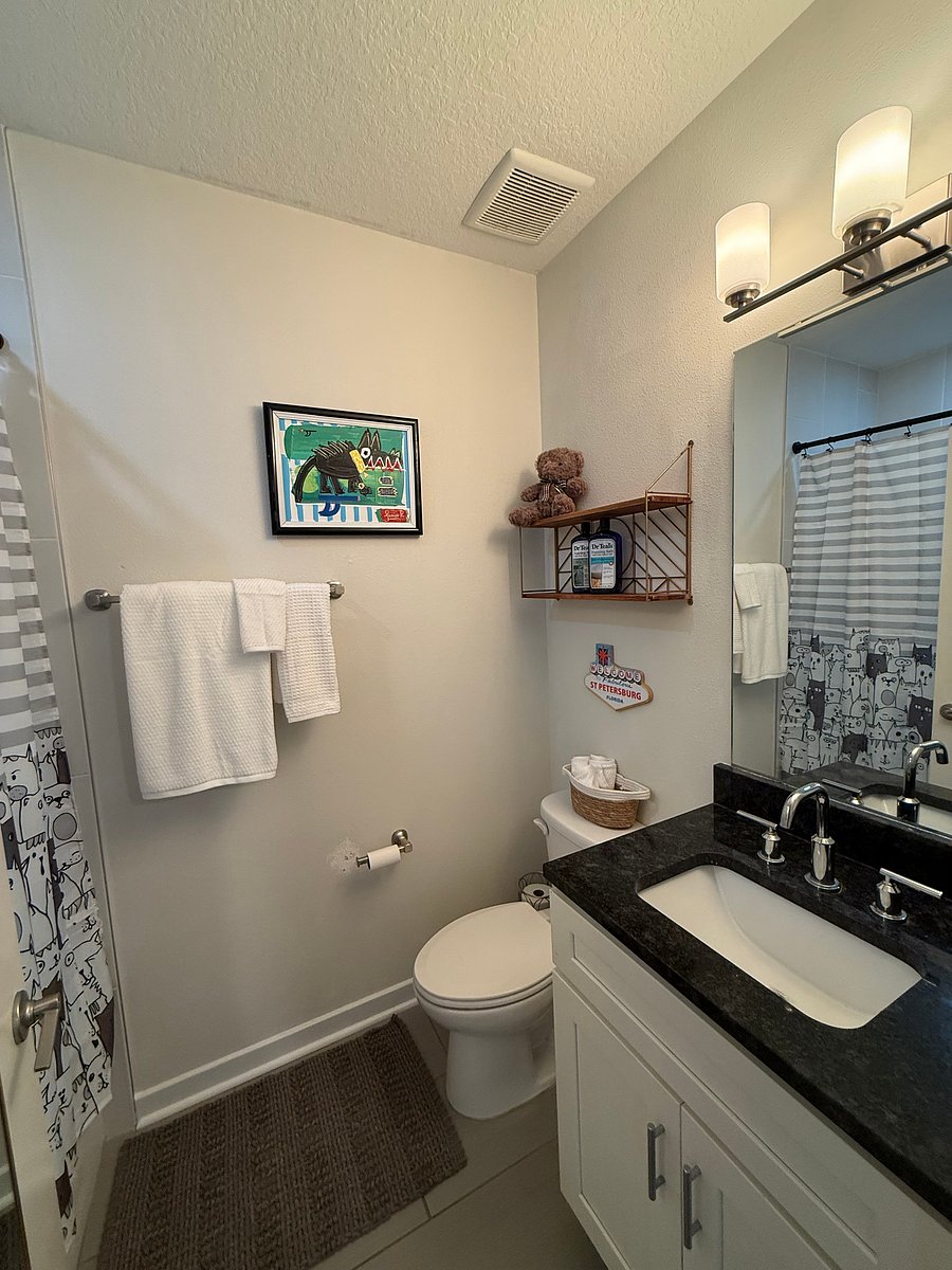 Bathroom off of second bedroom