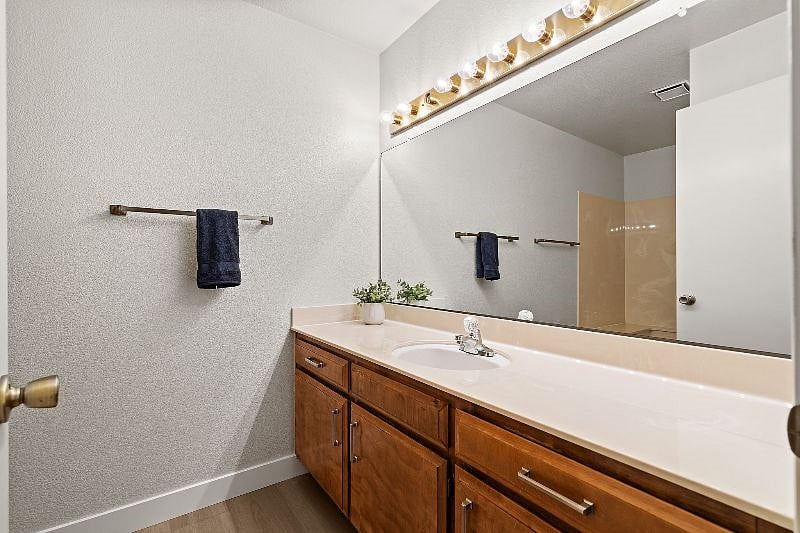 Hall bathroom vanity