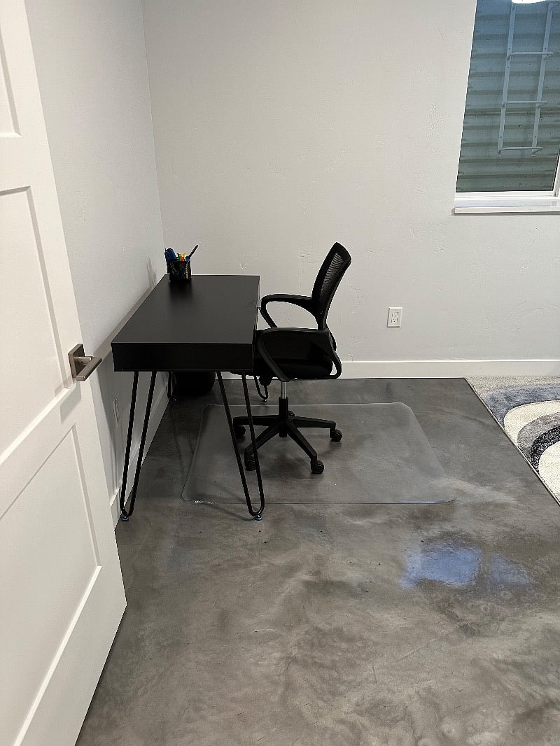 Work space in second bedroom