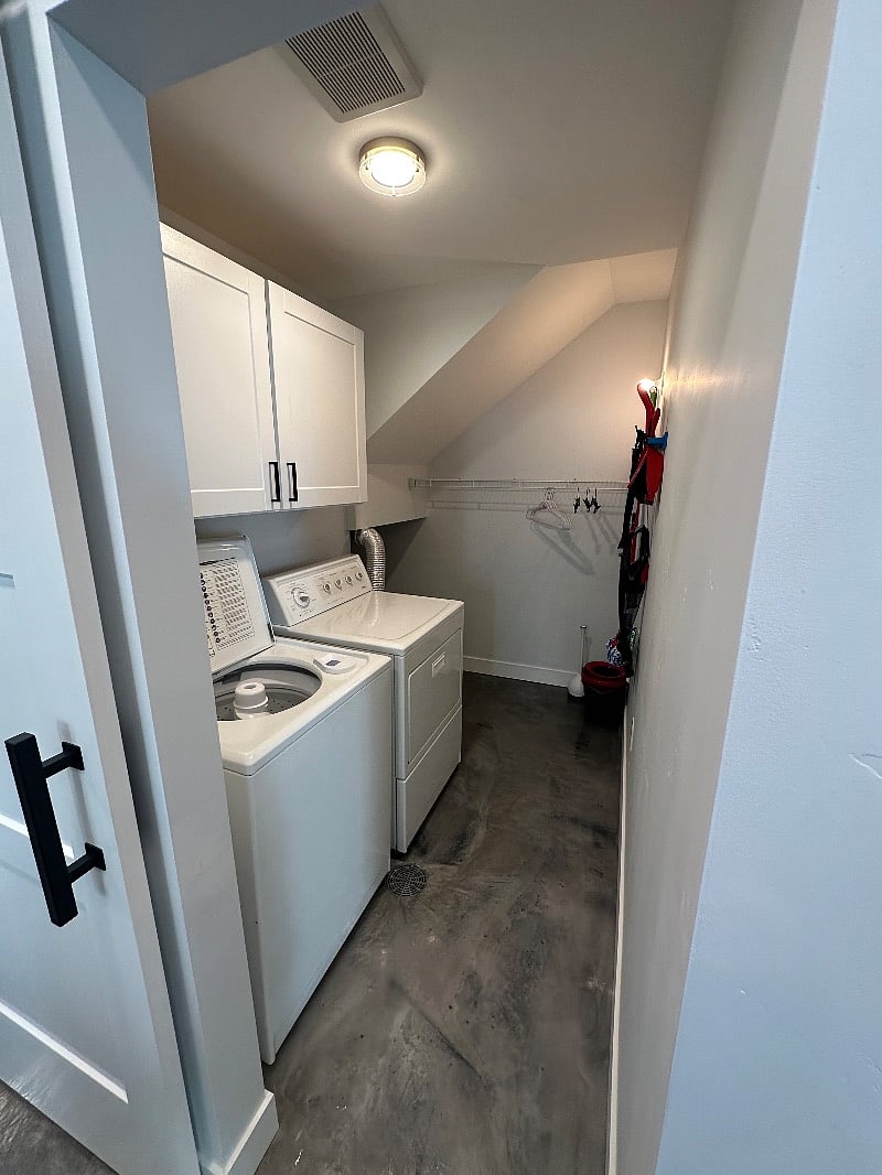 Laundry room , storage and cleaning supplies
