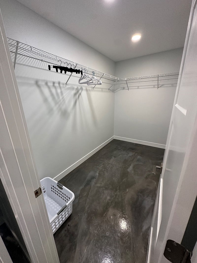 Master walk in closet