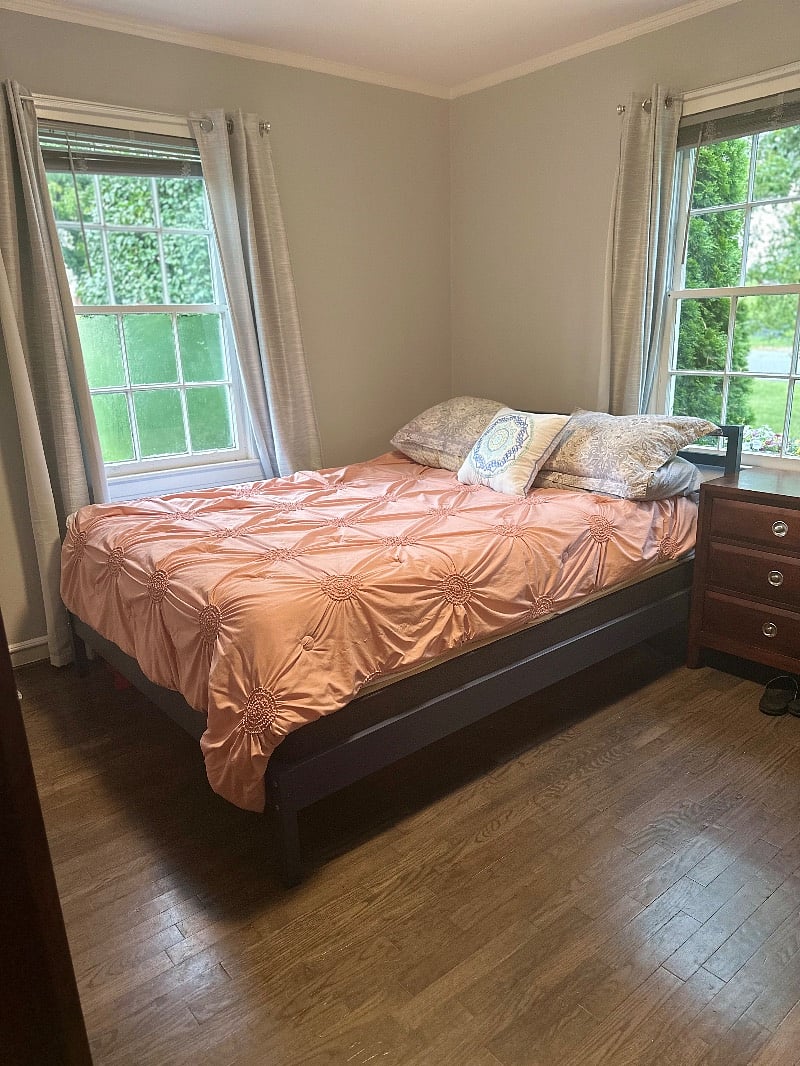 Queen sized bed