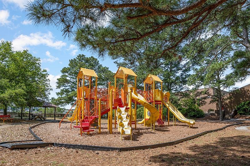 East Ocean View Community Center children's playground to the left side of the house.