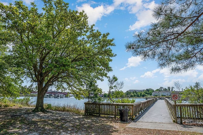 Pier facing away from playground.