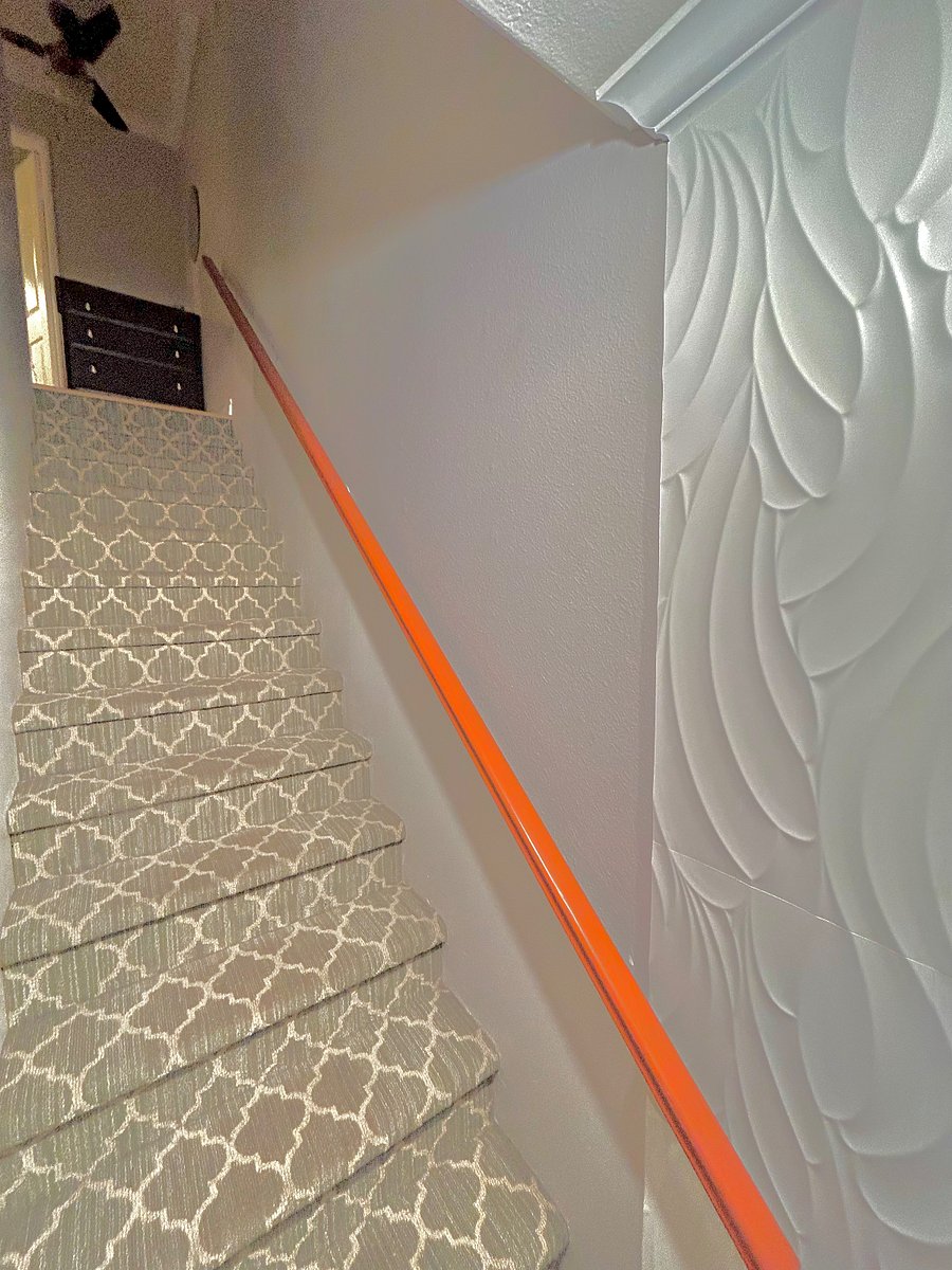 staircase to the top of the stairs to your bedroom