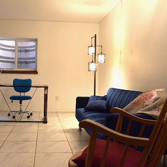 Living Space in basement is quiet, cool in Summer and retains heat in Winter.