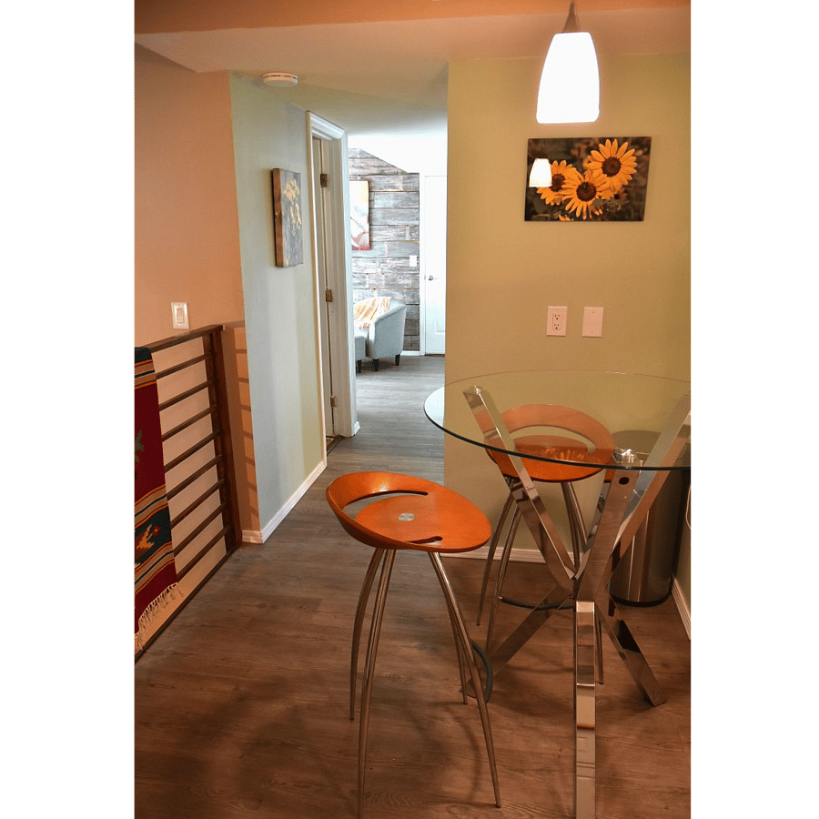 Dining Bistro Table, view is looking towards the Sitting Area