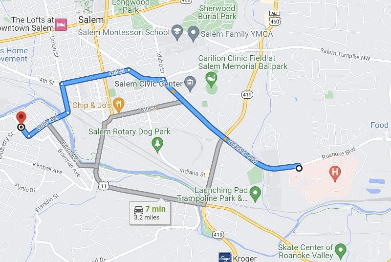 Close proximity to VA Medical Center