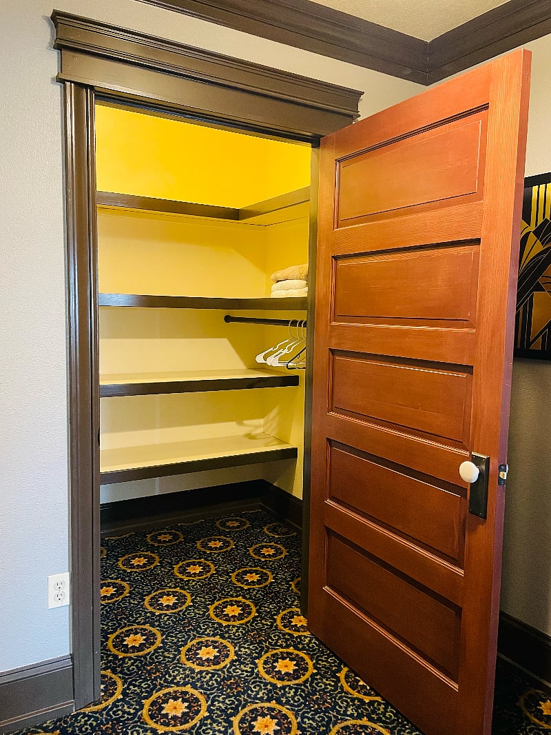 Extra large closet with plenty of storage space