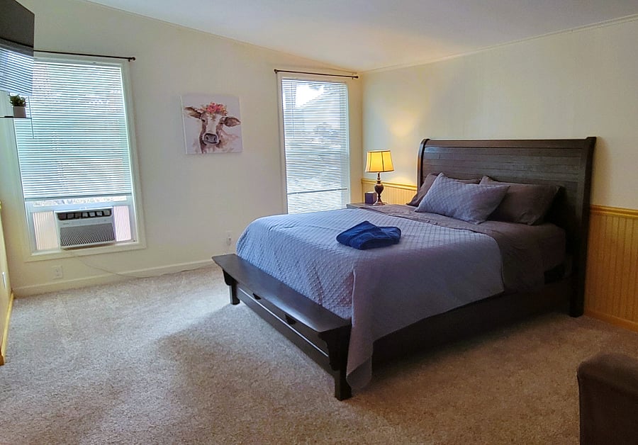 Master Suite has a King Bed and loveseat